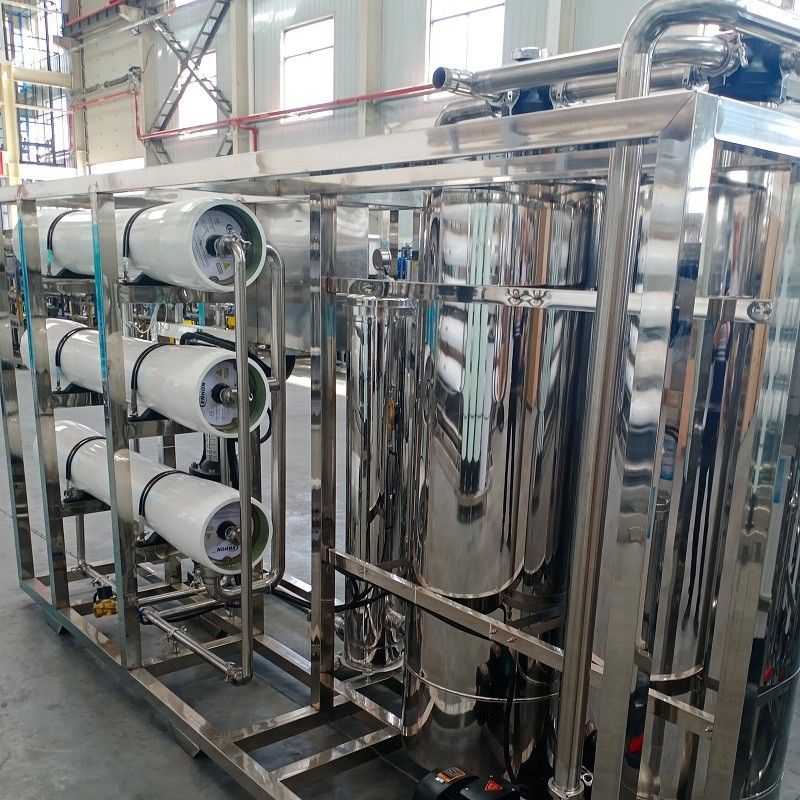 PLC-gesteuerte 3T/h Umkehrosmose-Roh-System für die industrielle Trinkwasserbehandlung