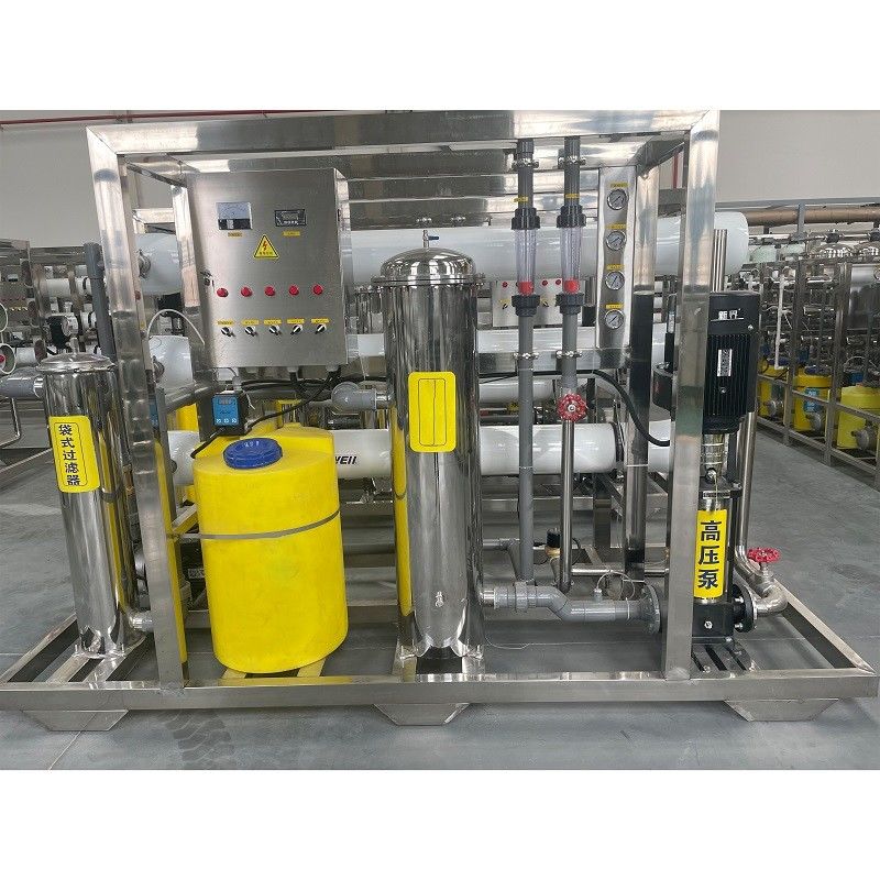 Automatischer PLC 6m3 pro Stunde Industrie-RO-Wasserfilter-Reinigungssystem für Brackwasser
