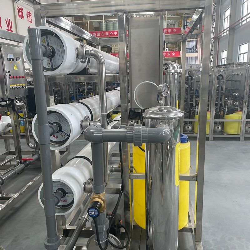 Automatischer PLC 6m3 pro Stunde Industrie-RO-Wasserfilter-Reinigungssystem für Brackwasser