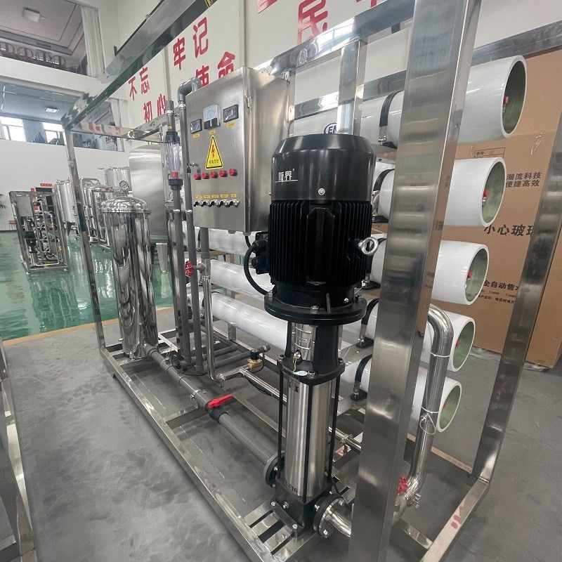 1500*600*1500mm 380V/1.5Kw RO-Wasseranlage für 10000LPH Umkehrosmose-Systemlösung
