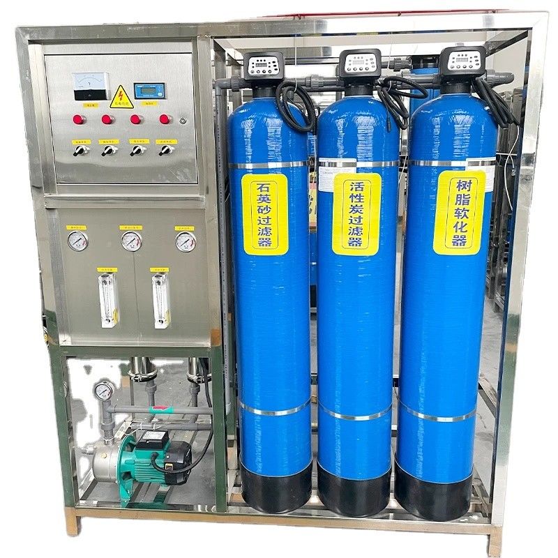 500L 3 Flaschen RO Umkehrosmose-Wasserbehandlung Filter Reinigungsmaschine in Holzgehäuse