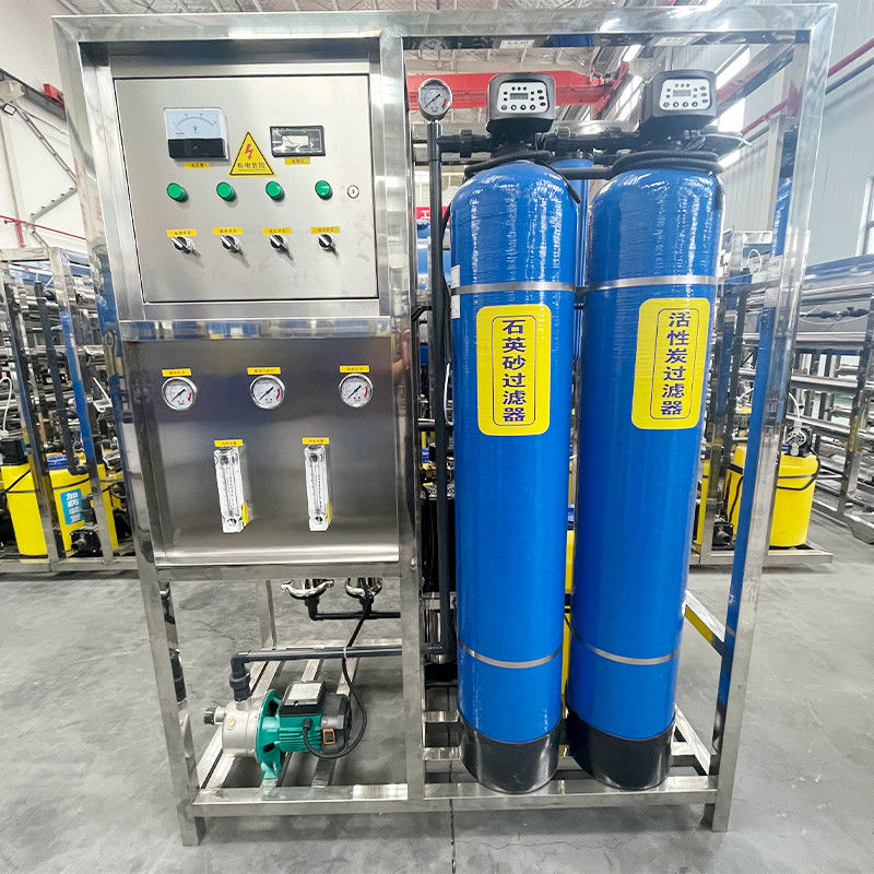 500L 3 Flaschen RO Umkehrosmose-Wasserbehandlung Filter Reinigungsmaschine in Holzgehäuse