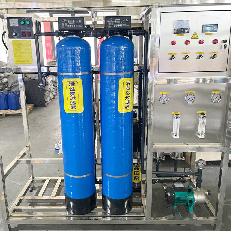 500L 3 Flaschen RO Umkehrosmose-Wasserbehandlung Filter Reinigungsmaschine in Holzgehäuse