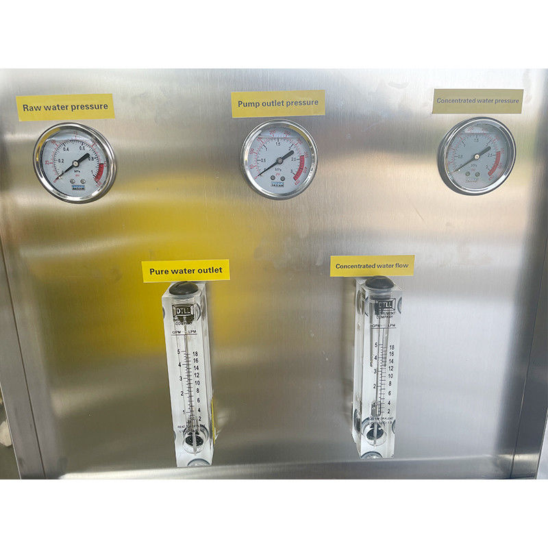 0.2-0.4MPa 500LPH Drei FRP Umkehrosmose-Wasserreinigungssystem für den direkten Trink