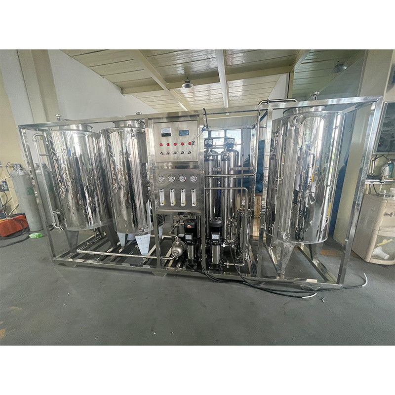 380V/1.5Kw Pumpen Kernkomponenten 1000LRO Umkehrosmose-Wasserbehandlungssystem mit Wasserbehälter